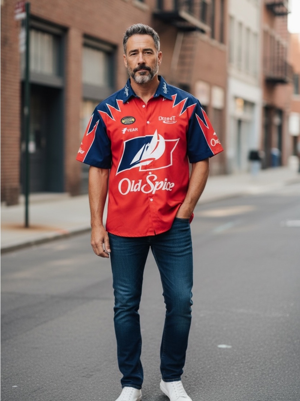 Vintage NASCAR Goodyear Racing Pit Crew Shirt